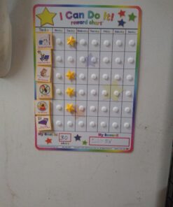 Fun Behavior Reward Chart for Kids – I Can Do It! Chore Chart for Kids with 3D Stars & Tiles – Good-Behavior Chart for Kids at Home or School for Focus, Responsibility, & More by Kenson Kids, 66 Pcs. 37 C1b2lFO9WaS