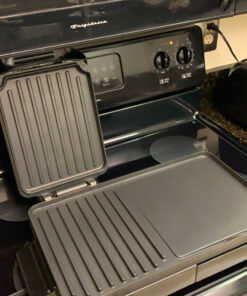 Nutrichef 2-in-1 Panini Press Grill & Griddle | Nonstick Coating, Temperature Control | Multiuse Countertop Sandwich Maker | Removable Drip Tray | 1500W | Compact Electric Griddle | 20.3 x 12.5 x 5.3 48 C1b3d8wwFjS