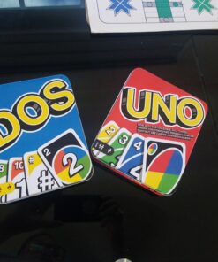 Mattel Games Dos Card Game for Kids, Adults and Game Night in a Portable and Collectible Storage Tin for 2-4 Players 18 C1bDD OdvS