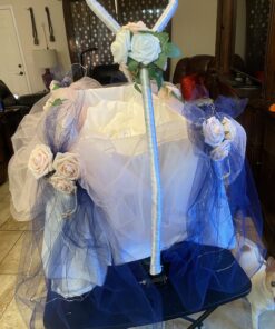 Craft And Party, Navy Blue Fabric Tulle Roll 54 Inch by 40 Yards (120 ft) Fabric Tulle Bolt for DIY Tutu Skirt, Wedding and Decoration (Navy Blue) 54" x 40 yards 26 C1brWaDb US