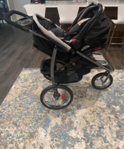 Graco FastAction Fold Jogger Travel System | Includes the FastAction Fold Jogging Stroller and SnugRide 35 Infant Car Seat, Gotham 60 C1dFktLWj8S