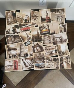 Dxhycc 32 PCS 1 Set Vintage Retro Old Travel Postcards for Worth Collecting 40 C1dNoMHft9S