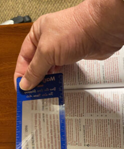 MagniPros Premium 3X (300%) Page Magnifying Lens with 3 Bonus Bookmark Magnifiers for Reading Small Prints, Low Vision Aids & Solar Projects 53 C1dSE7TAInS