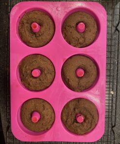 LoveS (2pcs) 6-Cavity Silicone Donut Baking Pan/Non-Stick Donut Mold, Dishwasher, Oven, Microwave, Freezer Safe 49 C1e043WXLZS