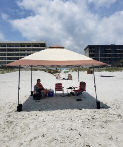 Coleman Back Home Pop-Up Canopy Tent, 13x13ft Portable Shade Shelter Sets Up in 3 Minutes with UPF 50+ Sun Protection, Great for Campsite, Park, Backyard, Tailgates, Beach, Festivals, & More 33 C1e55 jNNwS