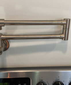SUMERAIN Pot Filler Faucet Wall Mount,Brushed Nickel Finish and Dual Swing Joints Design Brushed Nickel 23 C1eUkgX6F7S