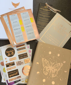 Law of Attraction Planner - Undated Deluxe Weekly, Monthly Planner, a 12 Month Journey to Increase Productivity & Happiness - Life Organizer, Gratitude Journal, and Stickers B5 Size Vanilla Butterfly Moon 49 C1efzHDOnyS 1