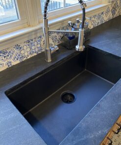 Kraus KGU-413B Undermount Single Bowl Granite Kitchen Sink, 31 Inch, Black 65 C1eveJceVLS