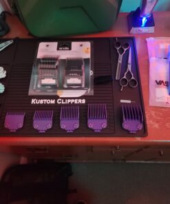 Andis 01410 Professional Master Clipper Guards - Dual Magnet Comb Set – Small, fits for MBA, MC-2, ML, PM- & PM-4, Waterproof – Purple, Set of 5 5-Comb Set 30 C1fGI97DE1S