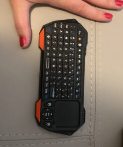 Fosmon Mini Bluetooth Keyboard (QWERTY Keypad), Wireless Portable with Touchpad, Compatible with Apple TV, Amazon Fire Stick, PS4, PS4 Pro, PS5, HTPC/IPTV, VR Glasses, Smartphones 39 C1fSJOec44S