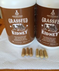 Ancestral Supplements Grass Fed Beef Kidney Supplement, 3000mg, DAO Enzyme Supplement, Kidney Support for Urinary and Histamine Health, Selenium, B12, Non GMO, 180 Capsules 180 Count (Pack of 1) 27 C1h1VYj3yS