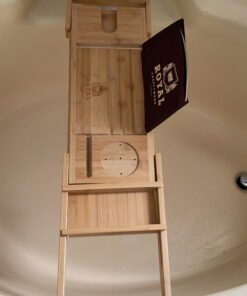 ROYAL CRAFT WOOD Luxury Bathtub Caddy Tray, One or Two Person Bath and Bed Tray, Bonus Free Soap Holder (Natural Bamboo Color) (Natural) Natural (Classic) 51 C1hnnvsSHQS
