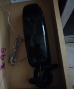 AT&T 210 Basic Trimline Corded Phone, No AC Power Required, Wall-Mountable, Black 50 C1icUmQB6US