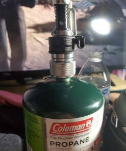 REDCAMP Small Propane Stove Adapter, Input: 16oz./1lb. Small Propane Canister Tank, Output: EN417 Lindal Valve Canister Converter Silver input: 16oz./1lb, output: EN417 lindal valve 19 C1ifHmK6VAS