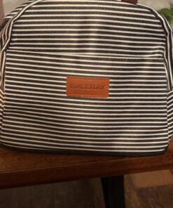 BALORAY Lunch/Tote Bag for Women Lunch Box Insulated Lunch Container Black white stripes M 28 C1iiauLAAhS
