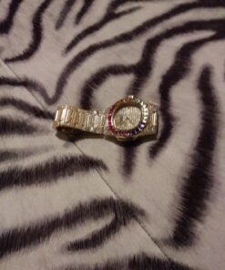 FANMIS Luxury Bling-ed Out Colorful Full Diamond Watches Fashion Quartz Analog Stainless Steel Band Bracelet Wrist Watch Gold 29 C1jFkQYpZSS