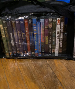 ALLmuis Set of 2 DVD Storage Bags (Holds 40 DVD's Each - 80 Total!). Convenient Travel Case for Media. Stackable, Easy to Carry. 19 C1jLPpJOaS