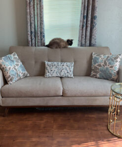 Sun Zero Kara Floral Print Energy Efficient Rod Pocket Single Curtain Panel, 54" x 84", Stone 54" x 84" 35 C1jLbJrhSiS