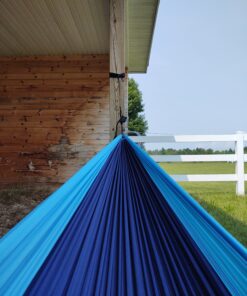 Wise Owl Outfitters Camping Hammock - Camping Essentials & Camping Gifts, Portable Hammock Single or Double Hammock for Outdoor, Indoor w/Hammock Straps Navy & Lt Blue Medium 37 C1kmHb5NUS