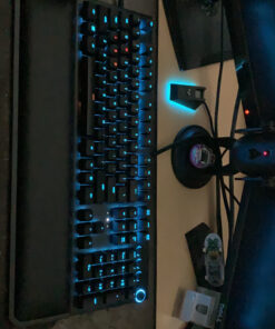 Razer BlackWidow Elite Mechanical Gaming Keyboard: Orange Mechanical Switches - Tactile & Silent - Chroma RGB Lighting - Magnetic Wrist Rest - Dedicated Media Keys & Dial - USB Passthrough 35 C1l5t6rZVGS