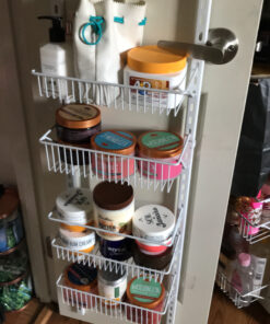 ClosetMaid Adjustable Organizer Rack with Baskets Wall or Over Door Mount, for Kitchen, Pantry, Utility Room, Closet, 12 in. W, White Finish, Inch 12-Inch 58 C1lUhkfhyGS