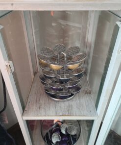 Nifty Vertuoline Coffee Pod Carousel – Nickel Chrome Finish, 28 Pod Capsule Holder, Spins 360-Degrees, Lazy Susan Platform, Home or Office Kitchen Counter Organizer 32 C1m XuD1S