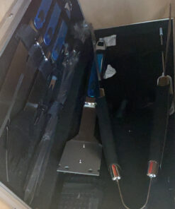 ROMANTICIST 21pc BBQ Grill Accessories Set with Thermometer - The Very Best Grill Gift on Birthday Wedding - Heavy Duty Stainless Steel Grill Utensils with Non-Slip Handle in Aluminum Case 21PCS BLACK 25 C1n2UdkgDS