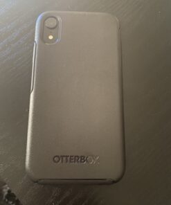 OtterBox iPhone XR Symmetry Series Case - BLACK, Ultra-Sleek, Wireless Charging Compatible, Raised Edges Protect Camera & Screen iPhone Case 35 C1oOmogos1S