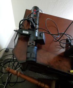 ECHOGEAR VoltSpin Surge Protector Power Strip with Rotating Outlets, Flat Plug, Long Cord, & Mounting Holes - Power Strip with Heavy Duty Surge Supression Plus Built-in Cable Management Single - Black 50 C1pAufHAIFS