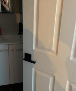 Kwikset 91570-029 Halifax Square Half-Dummy Lever in Iron Rose, Matte Black Square Rose Dummy (Non-Functioning) Old Version 21 C1pPsGm1AS