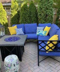 Greendale Home Fashions Deep Seat Cushion Set, Marine 31 C1peF1L52QS