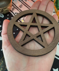 AzureGreen Pentagram Altar Tile 4" (Brown) (Brown) (Black) (Brown) 20 C1q GmbtOCS
