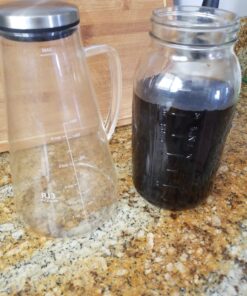 Airtight Cold Brew Iced Coffee Maker Pitcher (& Iced Tea Maker) with Spout – 1.5L/ 51oz Ovalware RJ3 Brewing Glass Carafe with Removable Stainless Steel Filter 1.5 Liter 37 C1qUjOrZ9mS