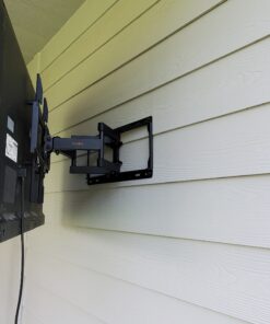 Perlegear Full Motion TV Wall Mount for 26-65 inch TVs, TV Bracket Supports Swivel Articulating Level Extension Tilt Arms, Max VESA 400x400mm up to 99lbs, 16" Wood Studs, PGMFK4 37 C1r7bTQACuS