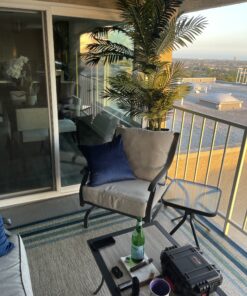 Nearly Natural 5289 6.5ft. Golden Cane Palm Silk Tree,Green 55 C1rJGLCujOS