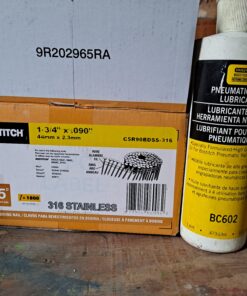 Freeman PCN65 Pneumatic 15 Degree 2-1/2" Coil Siding Nailer with Adjustable Metal Belt Hook Gun 31 C1rQuq 9TNS