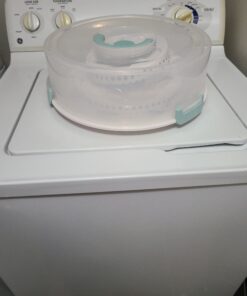 Sweet Creations 3 Tier, Collapsible Cupcake and Cakepop Display Carrier with Handel, White 52 C1rcPhvpgkS