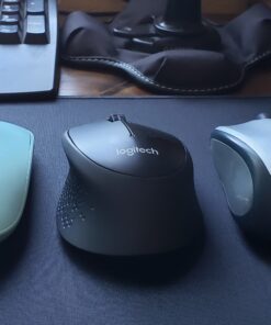 Logitech M330 SILENT PLUS Wireless Mouse, 2.4GHz with USB Nano Receiver, 1000 DPI Optical Tracking, 2-year Battery Life, Compatible with PC, Mac, Laptop, Chromebook - Black 59 C1rtP6Q493S