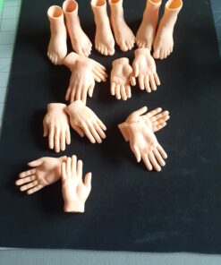 Set of 2 Rubber Finger Feet Mini Puppets Left & Right 30 C1sSJYvWE6S