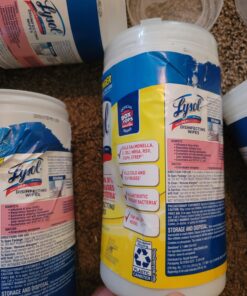 Lysol Disinfectant Wipes, Multi-Surface Antibacterial Cleaning Wipes, For Disinfecting and Cleaning, Lemon and Lime Blossom, 80 Count (Pack of 4) 80 Count (Pack of 4) White Standard Packaging 41 C1u1WA1oeOS