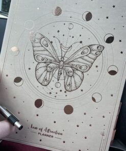 Law of Attraction Planner - Undated Deluxe Weekly, Monthly Planner, a 12 Month Journey to Increase Productivity & Happiness - Life Organizer, Gratitude Journal, and Stickers B5 Size Vanilla Butterfly Moon 51 C1vOVpr5EqS 1