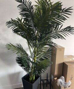 Nearly Natural 5289 6.5ft. Golden Cane Palm Silk Tree,Green 57 C1veQ5 ZirS