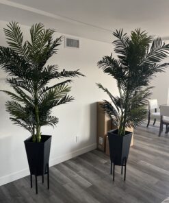 Nearly Natural 5289 6.5ft. Golden Cane Palm Silk Tree,Green 58 C1wY6WsgNoS