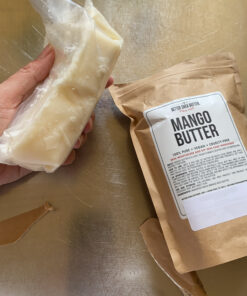 Better Shea Butter Raw Mango Butter - 100% Natural Mango Seed Butter - Skin and Hair Moisturizer - Use with Shea in DIY Whipped Body Butter, Mango Body Lotion, Lip Gloss and Soap Making, 8 oz Block Bar 8 Ounce (Pack of 1) 34 C1wu7vtzeS