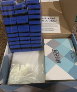 Dry Erase Lapboards Student Pack of 30 | 9 x 12 inch Double Sided White Boards (plus Accessories) | Small Mini White Dry Erase Boards for Students Whiteboards , Teacher Supplies, Classroom Plain 34 C1wxt2LYTUS