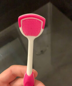 Orabrush Tongue Scraper, Tongue Cleaner Helps Fight Bad Breath, 4 Tongue Scrapers 4 Count (Pack of 1) Multicolored 43 C1x0pQpv5jS