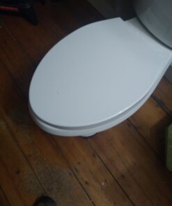 Delta Faucet Morgan Elongated Slow-Close White Toilet Seat with Non-Slip Seat Bumpers, White 811903-WH Slow Close 37 C1xuiyBFEQS