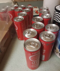 IZZE Sparkling Juice, Grapefruit, No Added Sugars, No Preservatives, Non-GMO, 8.4 Fl Oz Can (Pack of 24) 8.4 Fl Oz (Pack of 24) 37 C1yEWCVGBS