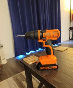 BLACK+DECKER 20V MAX Cordless Drill and Driver, 3/8 Inch, With LED Work Light, Battery and Charger Included (LDX120C) Drill/Driver Only 61 C1yNIAPMgxS