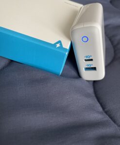 Anker 60W PIQ 3.0 & GaN Tech Dual Port Charger, PowerPort Atom III (2 Ports) Travel Charger with a 45W USB C Port, for Laptops, MacBook, iPad Pro, iPhone, Galaxy, Pixel and More White 61 C1ycbcyoQS 2